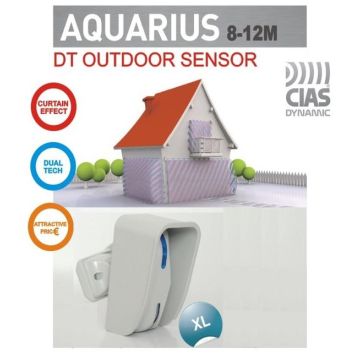 Sensore doppia tecnologia tenda per esterno 12MT CIAS AQUARIUS XL