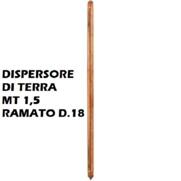 DISPERSORE RAMATO MT 1,5 D.18 mm PER MESSA A TERRA