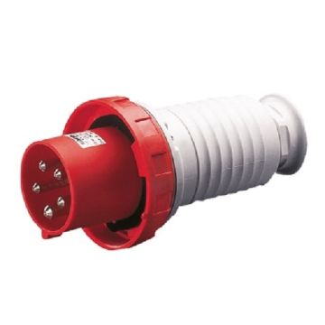 Spina industriale mobile diritta 3P+N+T 63a 380 415v rosso GEWISS GW61053