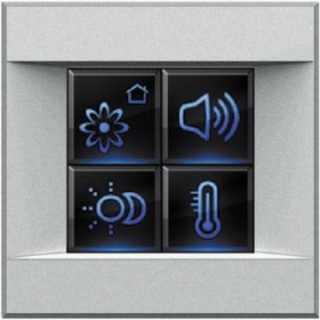 Display touch screen Axolute chiara su bus con 4 funzioni BTICINO HC4891