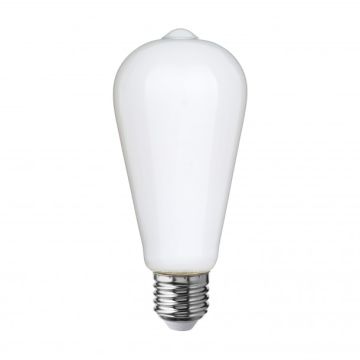 Lampadina vetro bianco latte a led ST64 6watt dimmerabile 2700K ML640