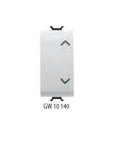 Punsante bianco 16a con interblocco simbolo su giu GEWISS GW10140