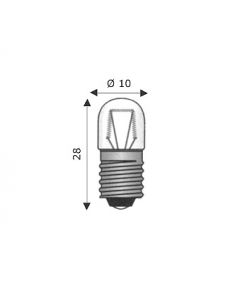 Lamp.miniatura 2w e10 48v 10x28